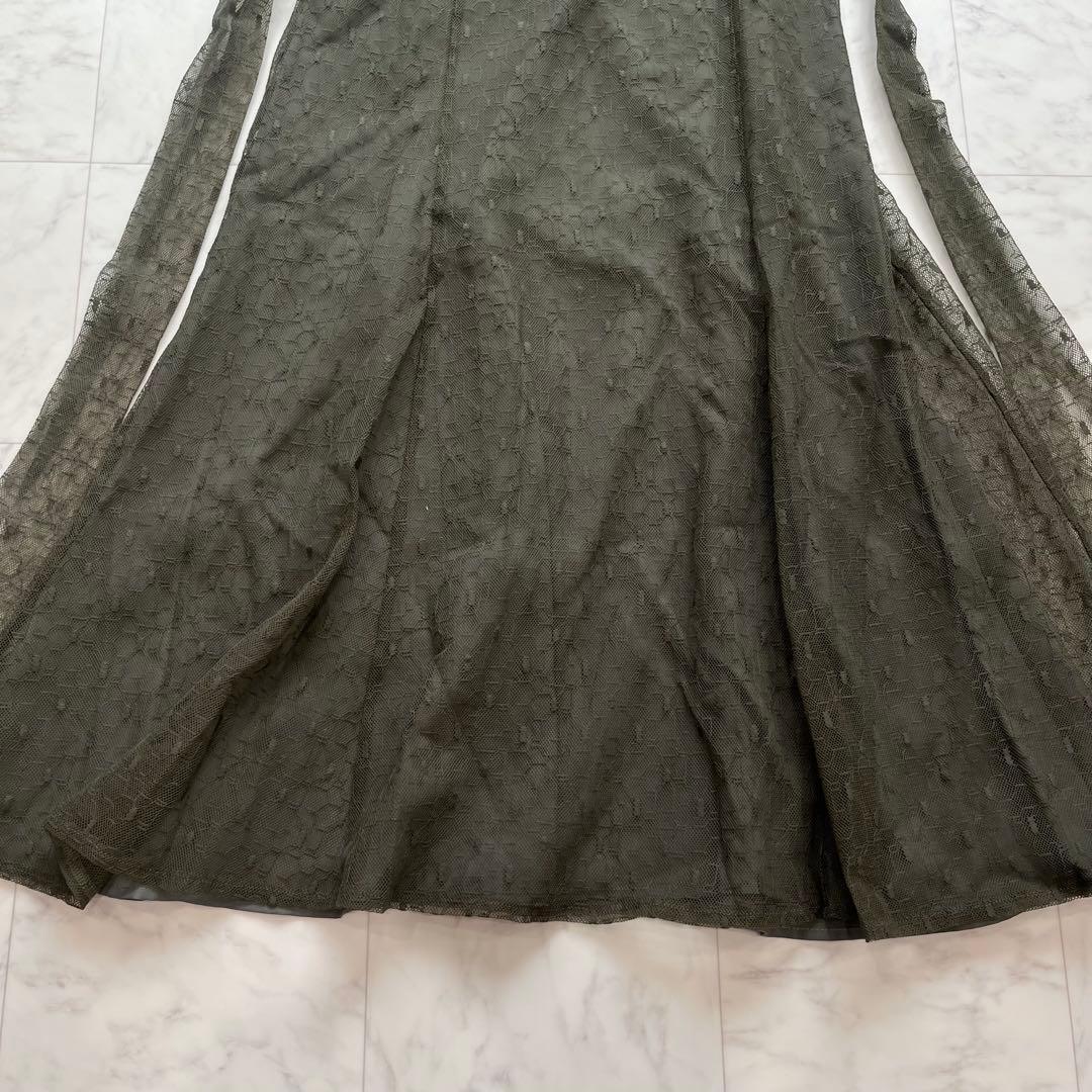 美品✨etoll エトル　カシュクールデザインフレアドレス　オケージョンドレス