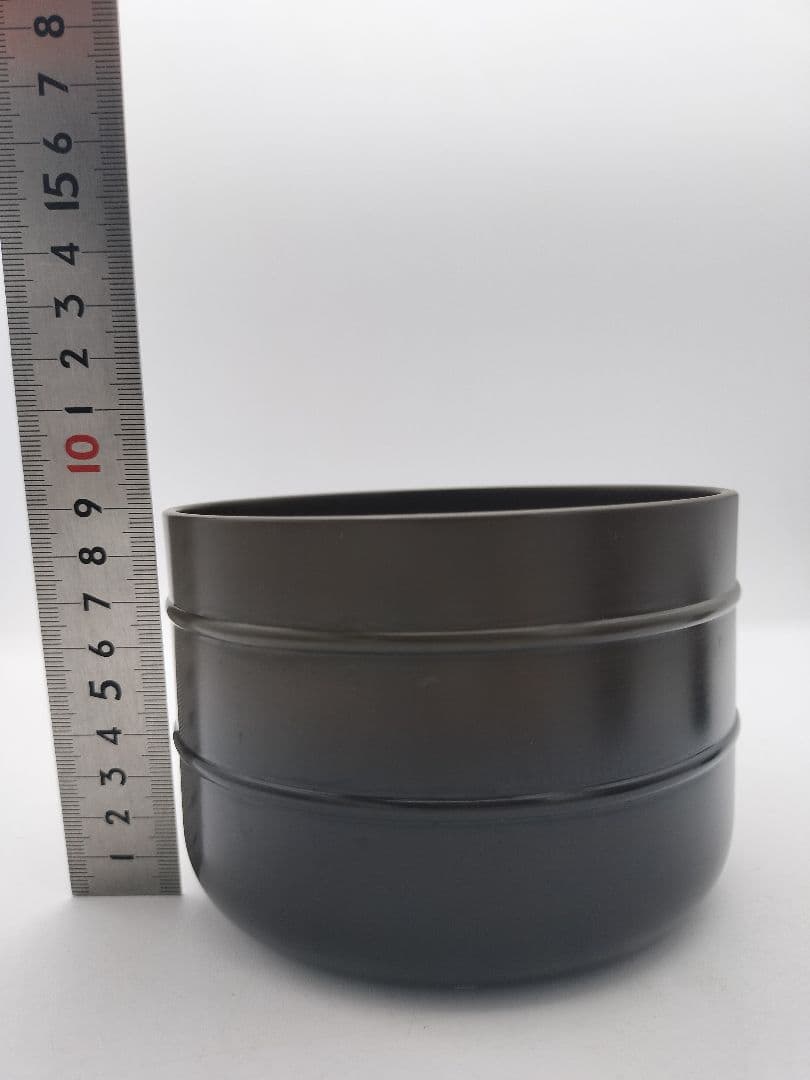 c413 唐銅皆具 鬼面遊環 八尾祥栄 木箱 茶道具 古物