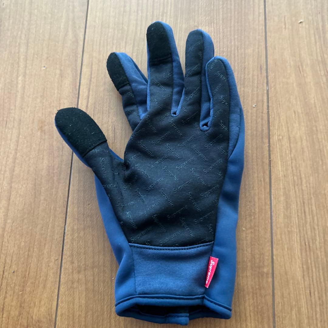 Supreme WINDSTOPPER Zip Gloves Navy 左手側 - メルカリ