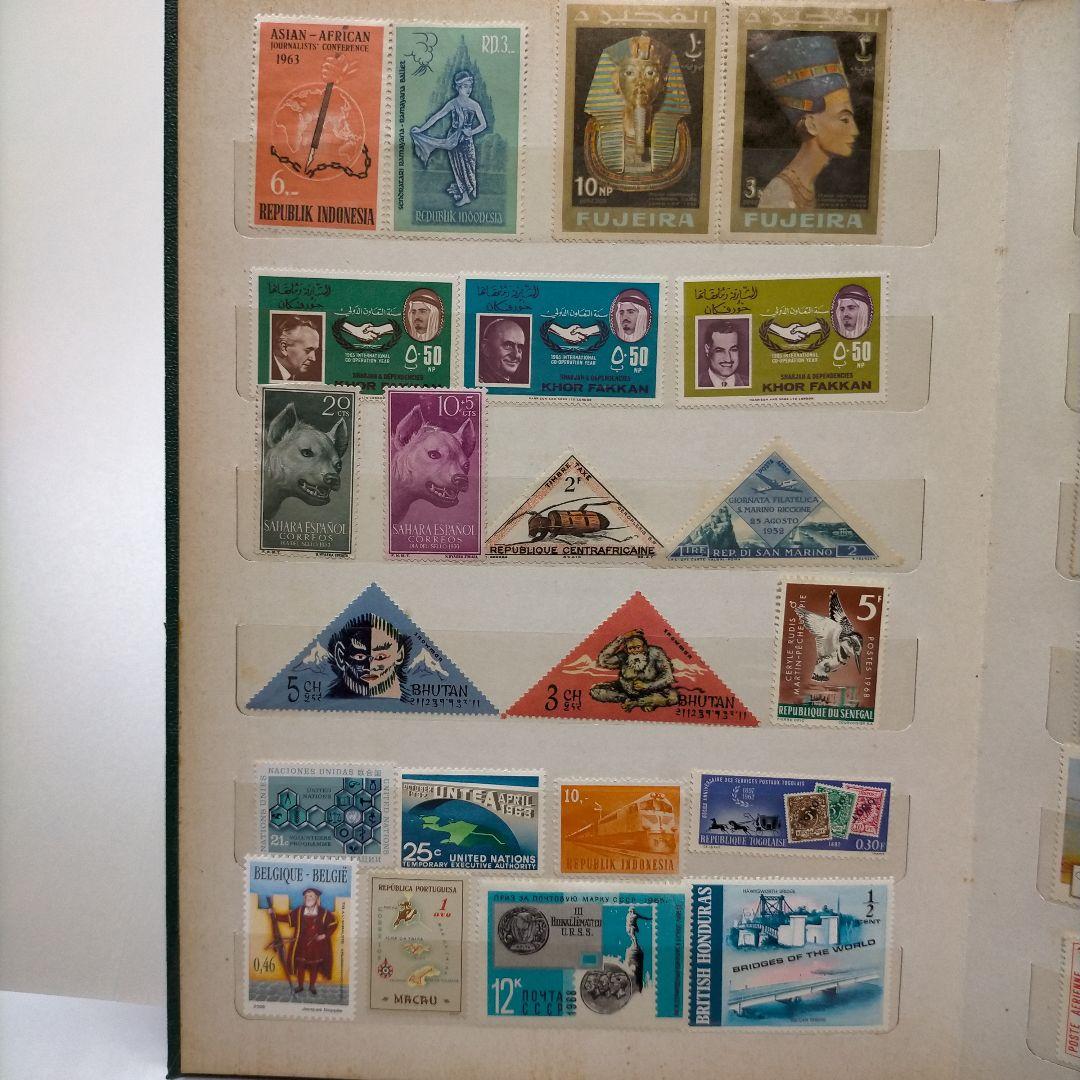 売約】1875 【未使用】外国切手 世界各国 ヴィンテージ バラ切手大量まとめ
