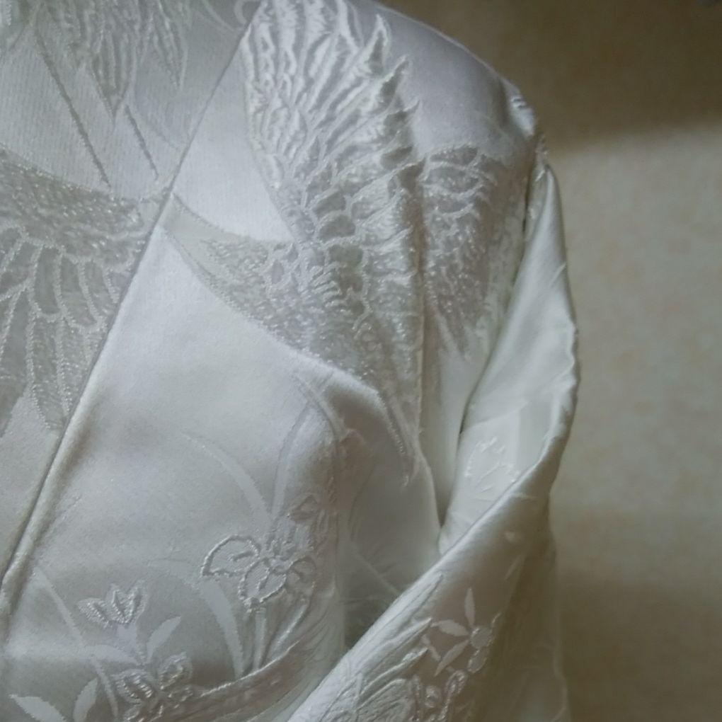 D12 訪問着 京友禅の巨匠 頼田勉 胡蝶蘭 金通し 正絹 着物 袷 極美品