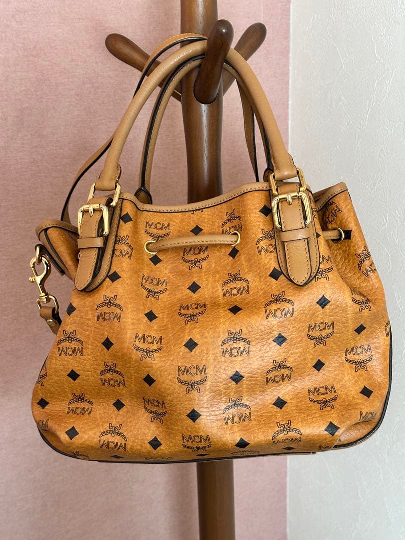 MCM ロゴプリント ハンドバッグ