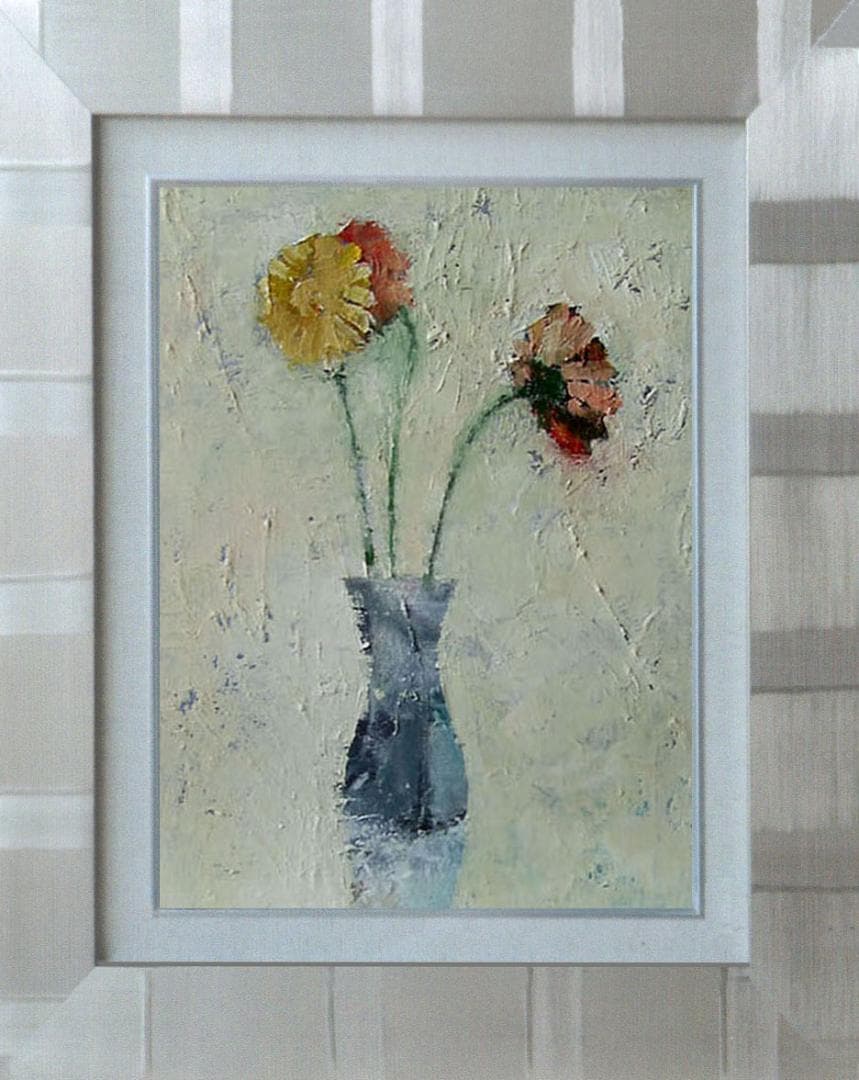 油絵 菅家令子 絵 絵画 インテリア F6-030501 花