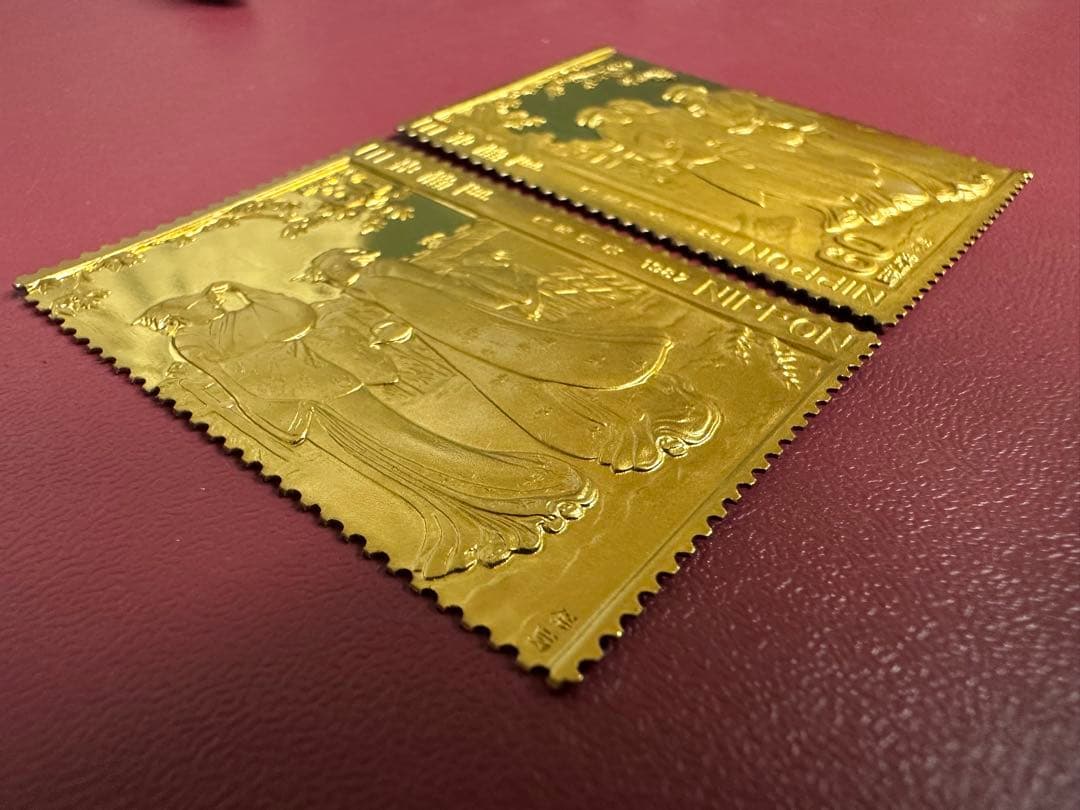 純度保証】 松本徽章工業 純金 金属工芸品 2枚セット8.79g 純金/純銅