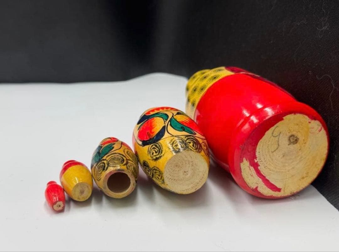 激レア‼️ソビエト アンティーク 初期のマイダン地方 マトリョーシカ 5