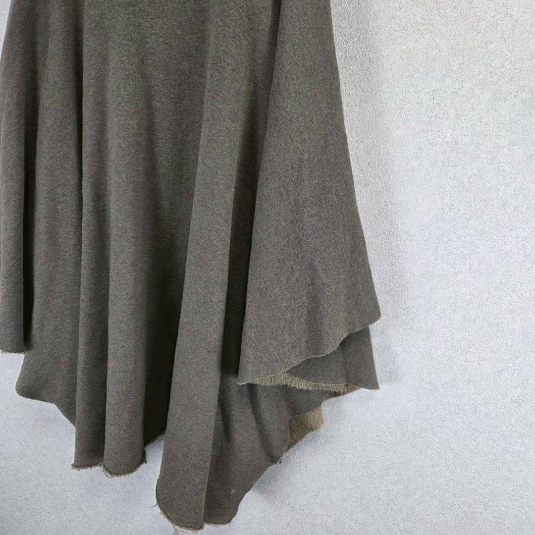 新品 L.G.B. NWT ラクーンファー ポンチョ ケープ フード パーカー