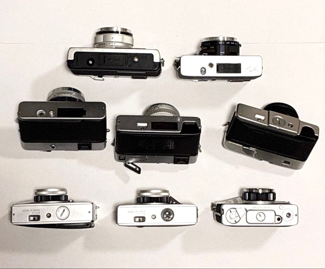 フィルムカメラ 8台セット キャノン／オリンパス／ミノルタ／ヤシカ／Petri