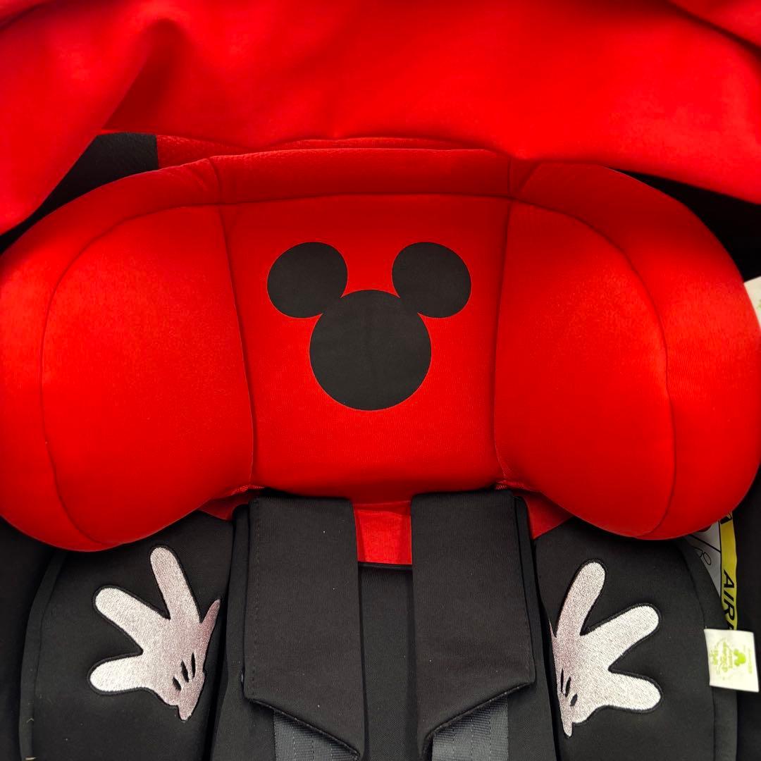 極美品 ターンシート ミッキーマウス チャイルドシート ISOFIX 西松屋