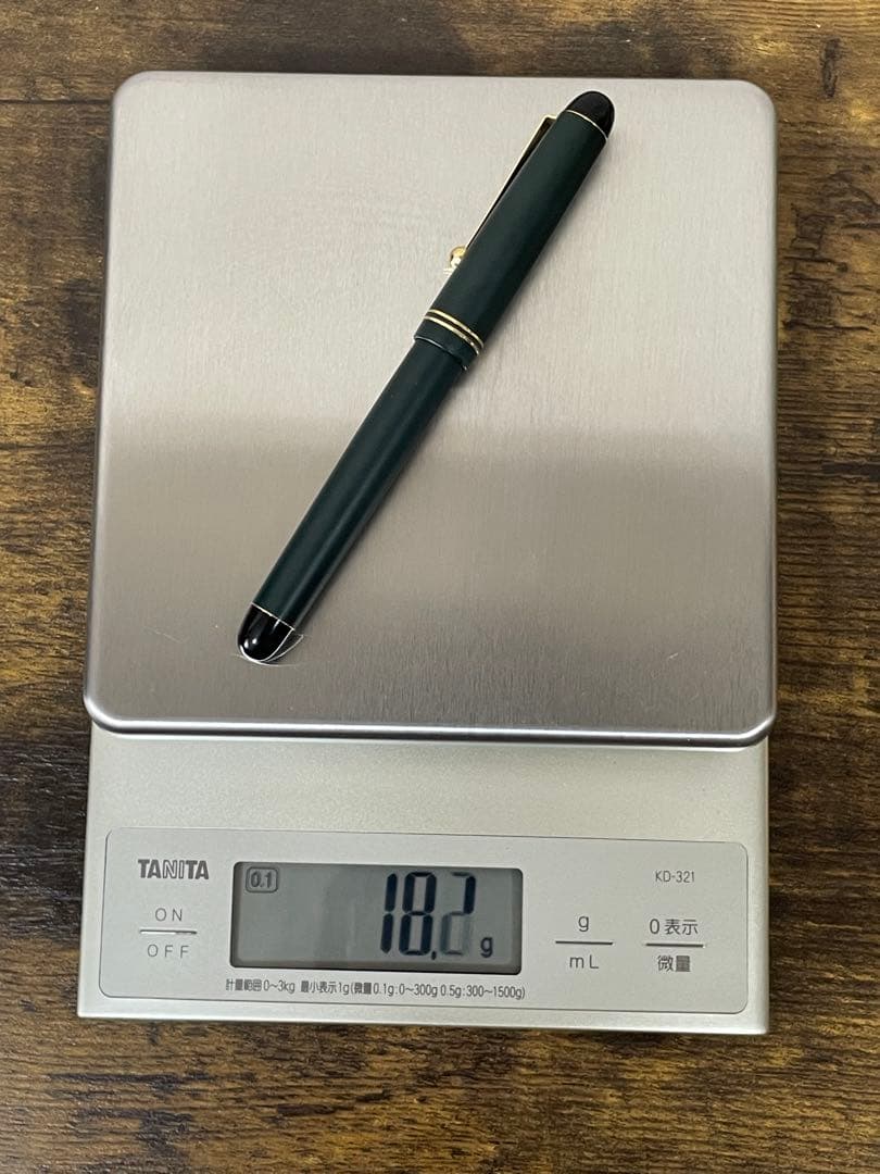 試筆のみ　最初期型 1987年製　バランサー付　マットグリーン　67 万年筆