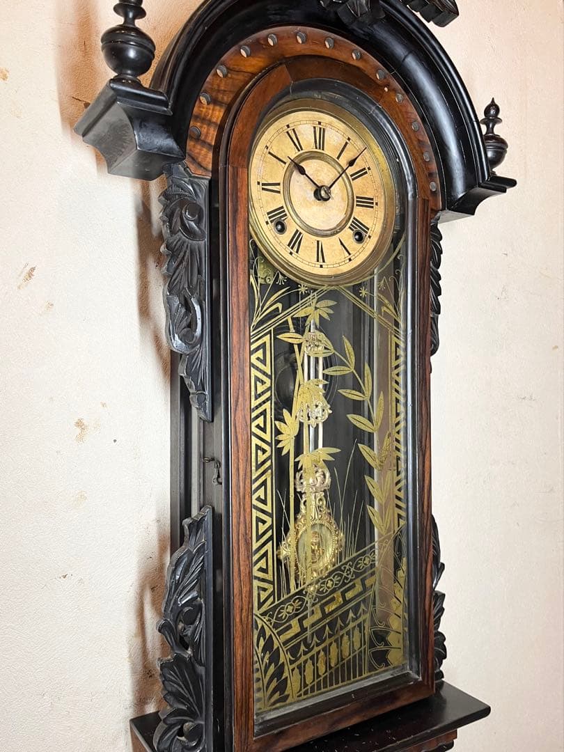 ナ*ナ様 精工舎　黒柿　柱時計　古時計　振り子　ゼンマイ　ボンボン　レトロ　ユン