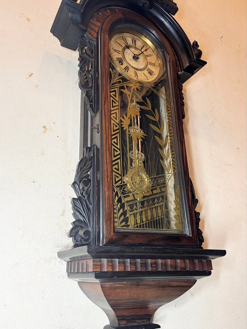 ナ*ナ様 精工舎　黒柿　柱時計　古時計　振り子　ゼンマイ　ボンボン　レトロ　ユン