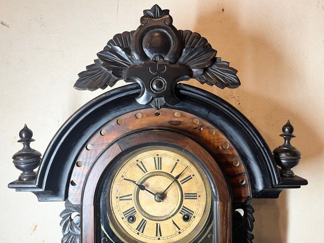ナ*ナ様 精工舎　黒柿　柱時計　古時計　振り子　ゼンマイ　ボンボン　レトロ　ユン