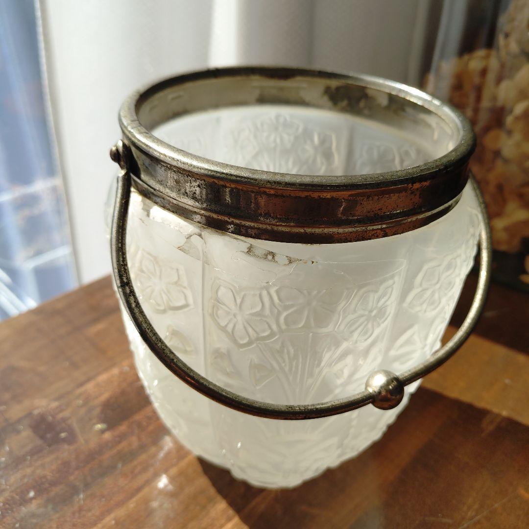 レトロ 練りガラス アイスペール 飴屋瓶 戦前 菓子瓶 アンティーク