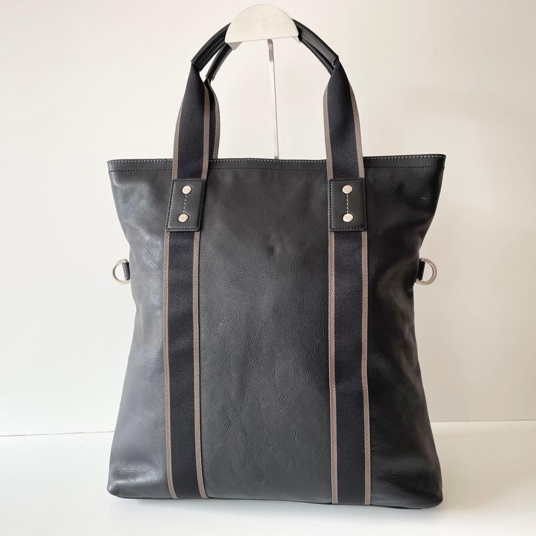 【極美品】COACH メンズ 2wayビジネスバッグ ヘリテージ 黒