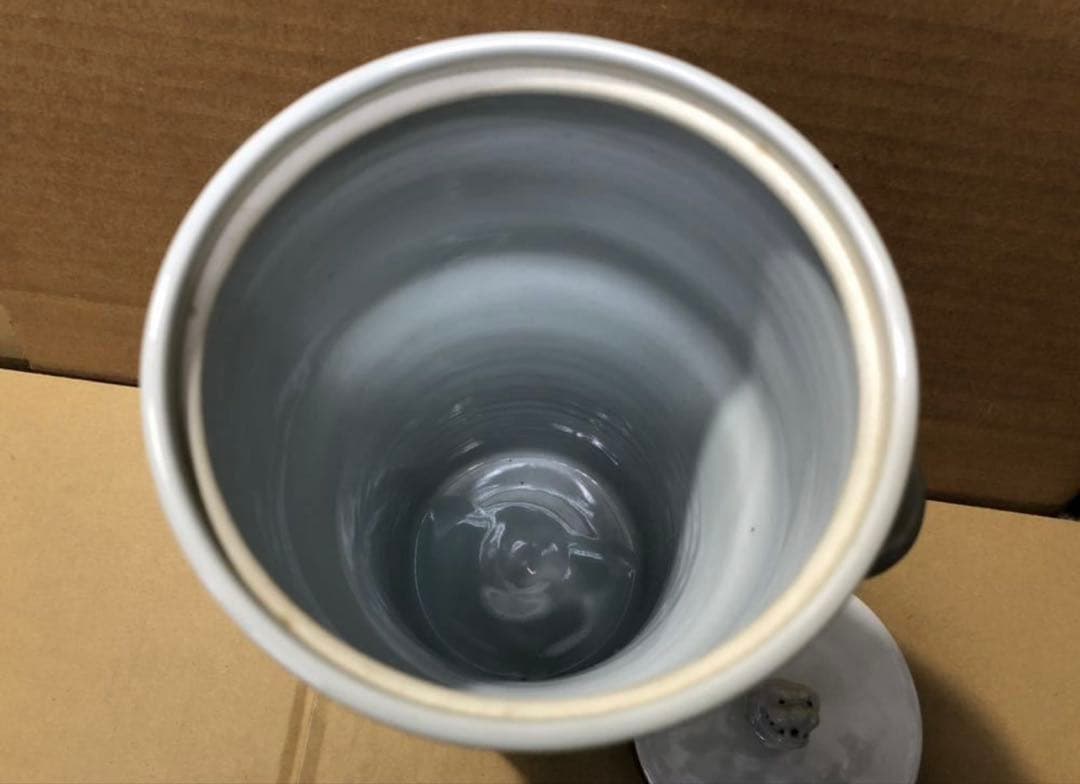 未使用 特価 韓国人間国宝 申 相浩作 高麗青磁 水指 1点 茶道具