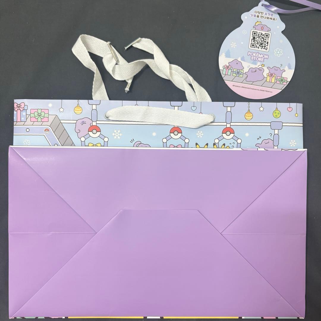 韓国限定 ポケモン メタモン ポップアップ ショッパー タグ 2点セット