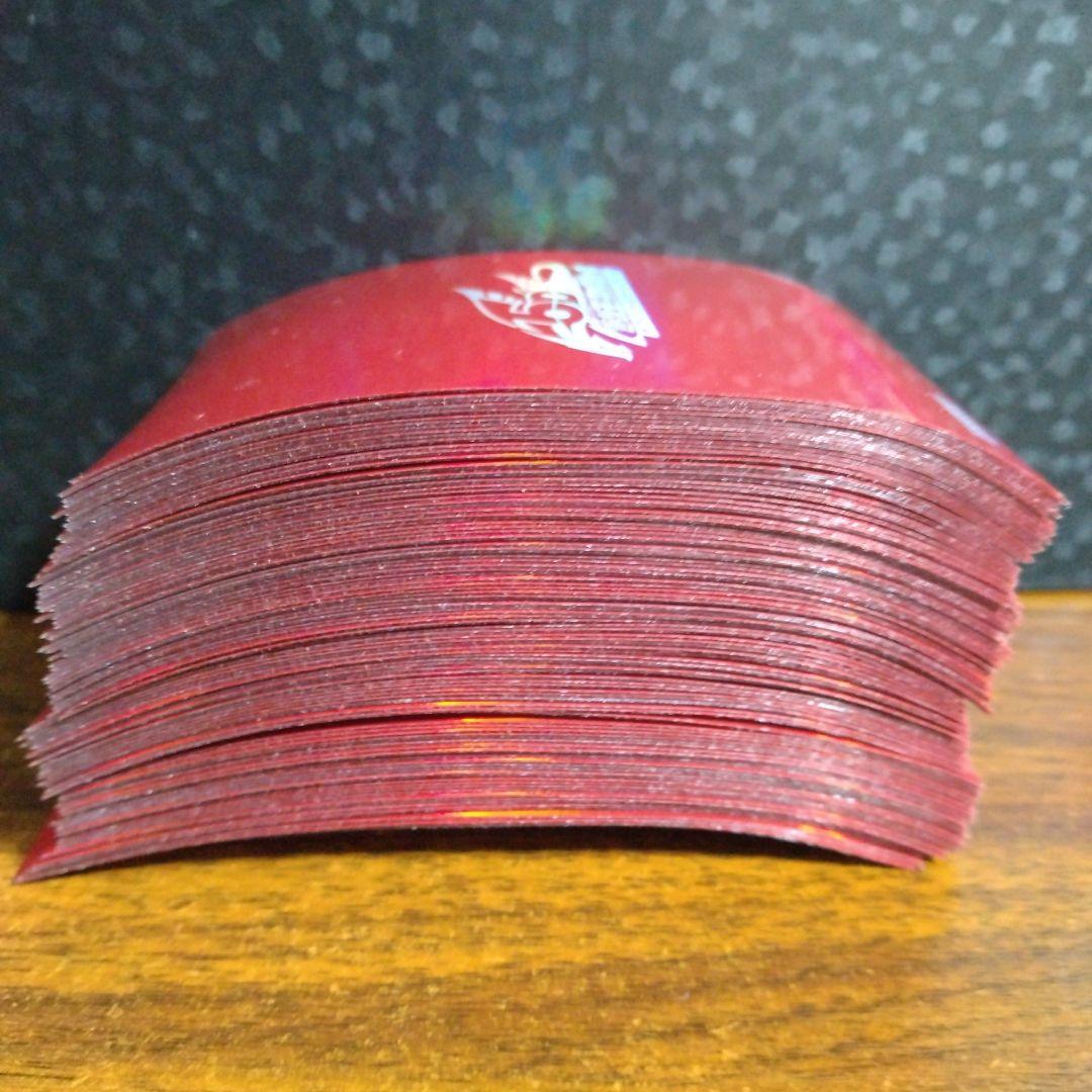 遊戯王 5D'sロゴ スリーブ 赤 99枚 中古品