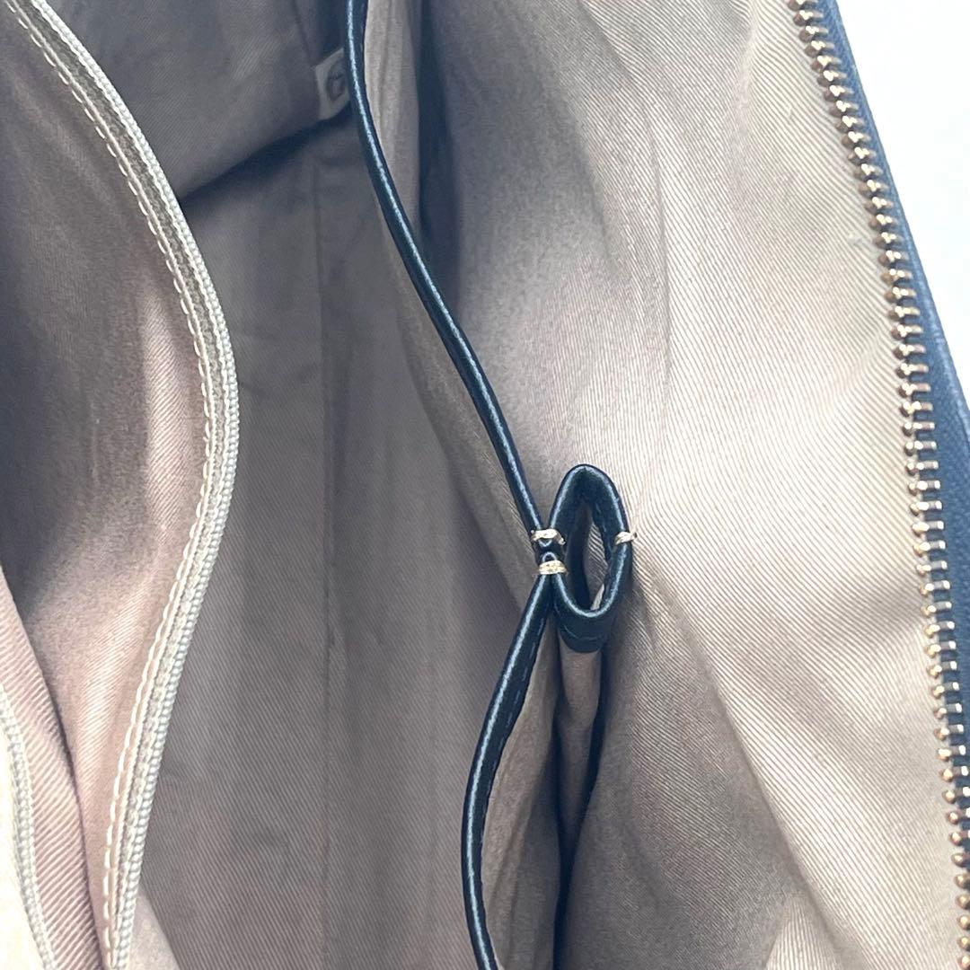 TRION トライオン 本革 ビジネスバッグ ブリーフケース A4可 ネイビー