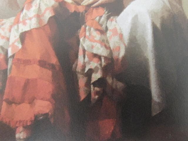 中村清治、【椅子に座った婦人】、希少な額装用画集より、新品額装付