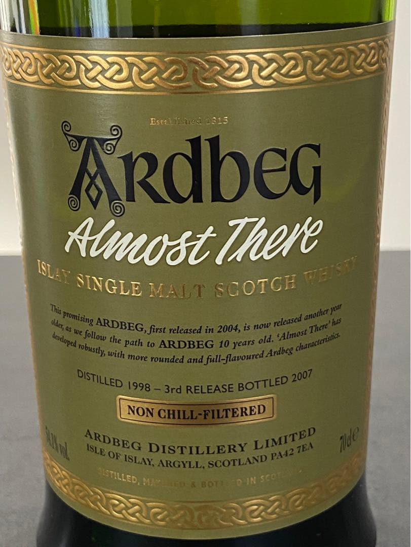 アードベッグ オールモストゼア 1998-2008 10年 - メルカリ