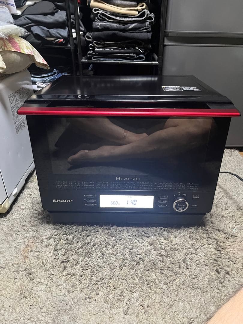 ジャンク】2024年製 日立ヘルシーシェフ オーブンレンジ MRO-S8B-W