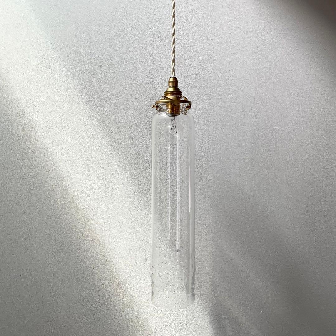 早い者勝ち訳あり！ ガラス作家蠣崎マコト ペンダントライト ガラス