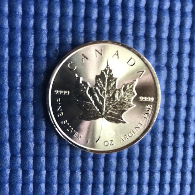 2015年 メイプルリーフ銀貨 31.1g (１ オンス)