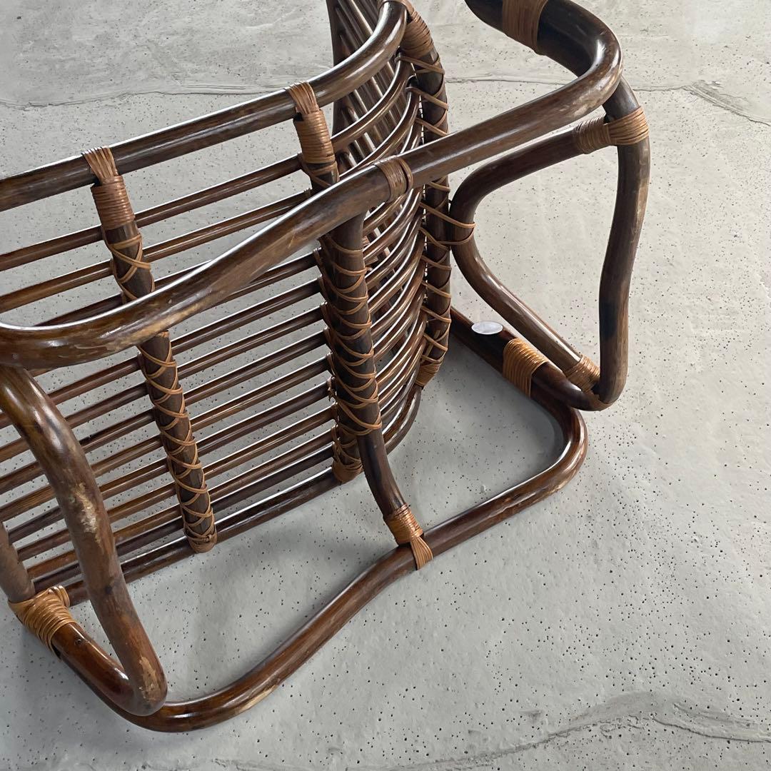 ①【マルニ木工】ラタンチェア 籐 ヴィンテージ レトロ 家具 2脚出品中！