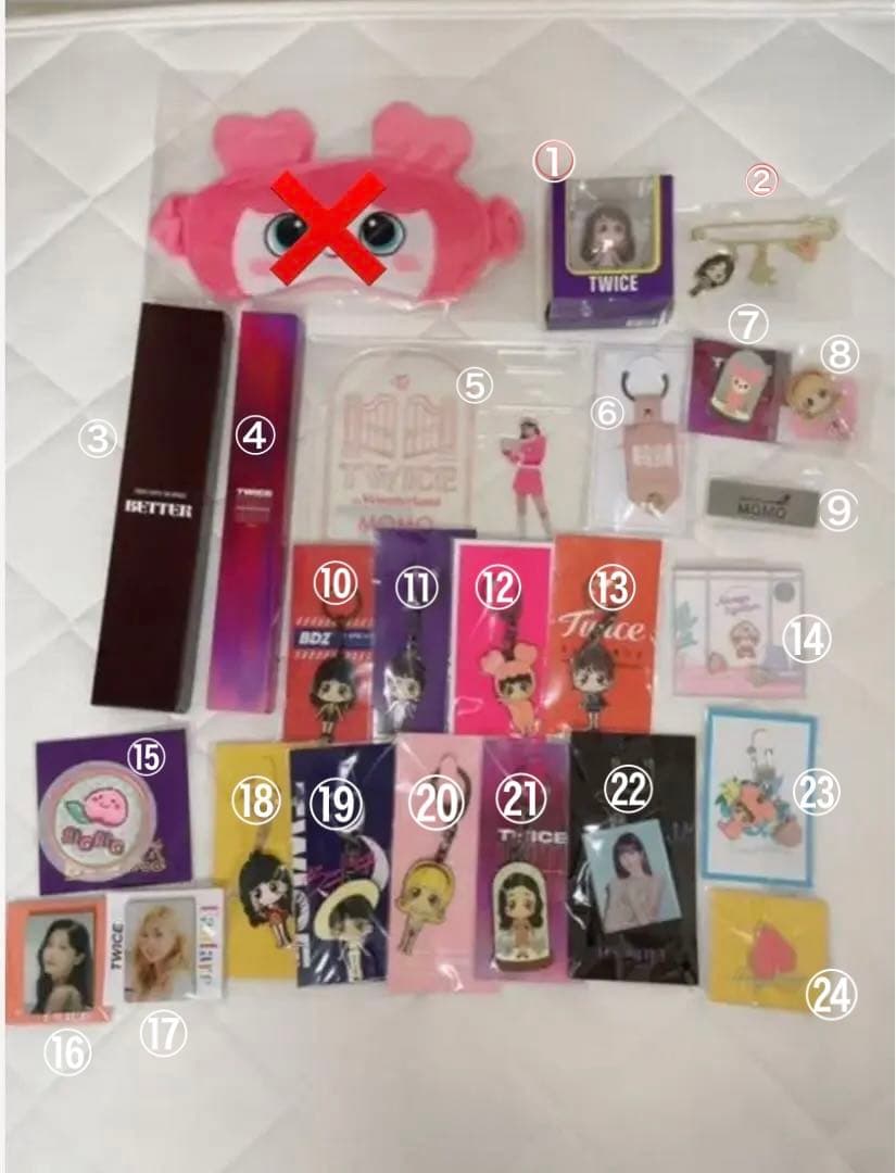 TWICE モモ グッズ GiGO限定】 TWICE モモ MOVELY 7点セット GiGO限定】 TWICE モモ