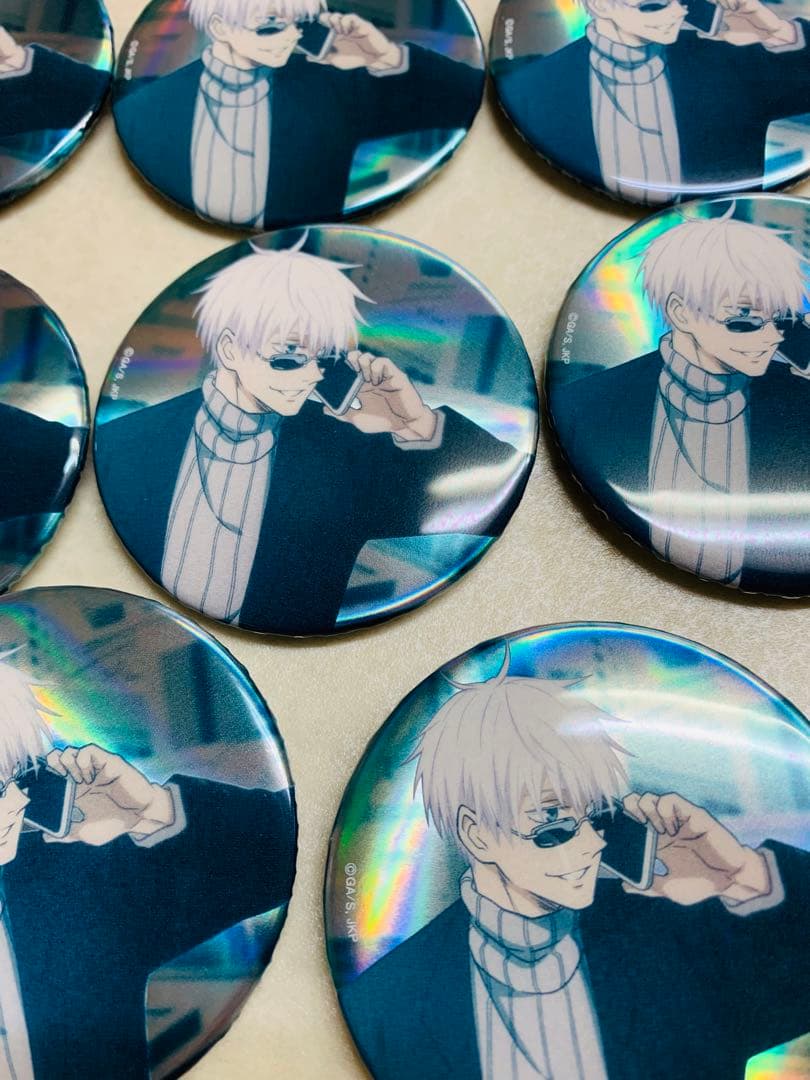 呪術廻戦 五条悟 10th 缶バッジ オーロラ MAPPA展 15点