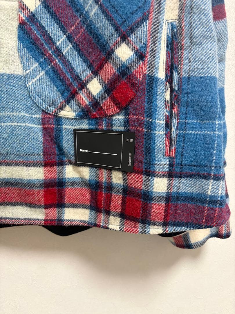 WE11DONE チェックウールアウター S 正規品 裏地付き