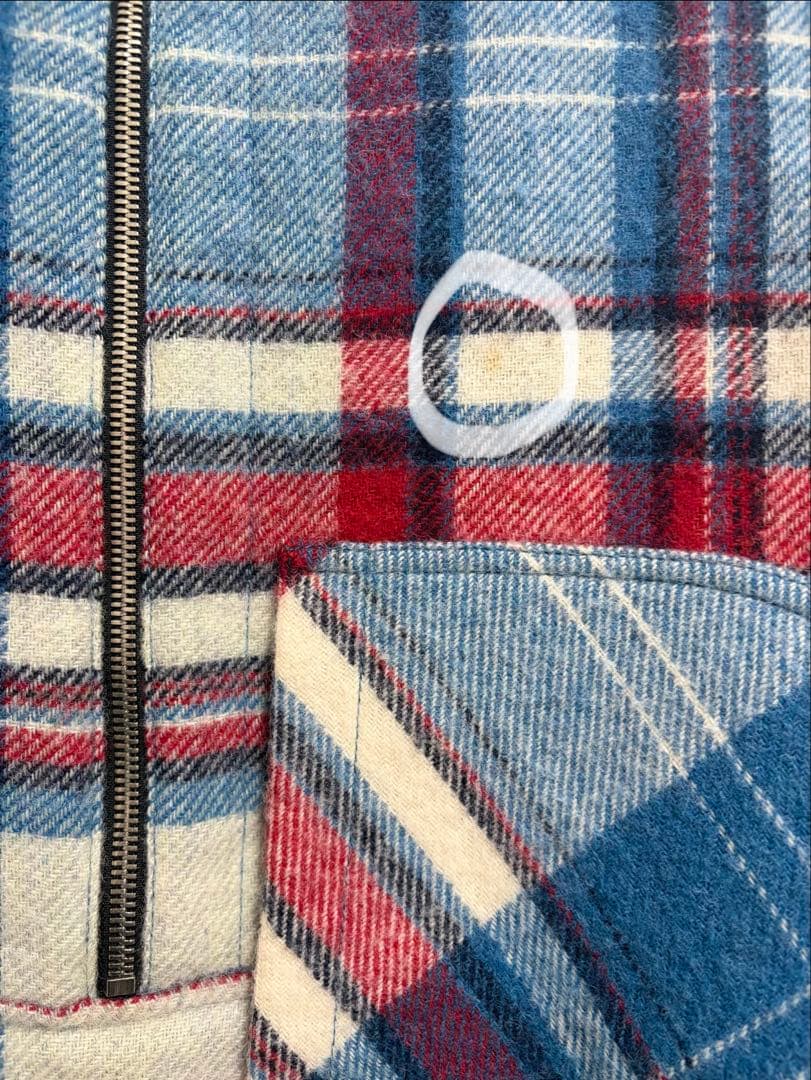 WE11DONE チェックウールアウター S 正規品 裏地付き