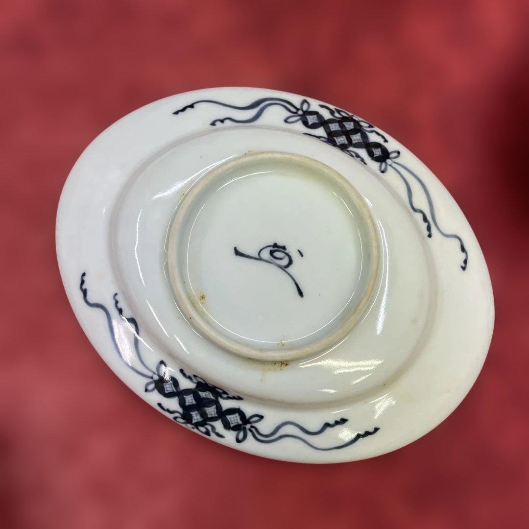 N10】 酒井田 柿右衛門 なます皿 10枚 古い食器 染付 日本