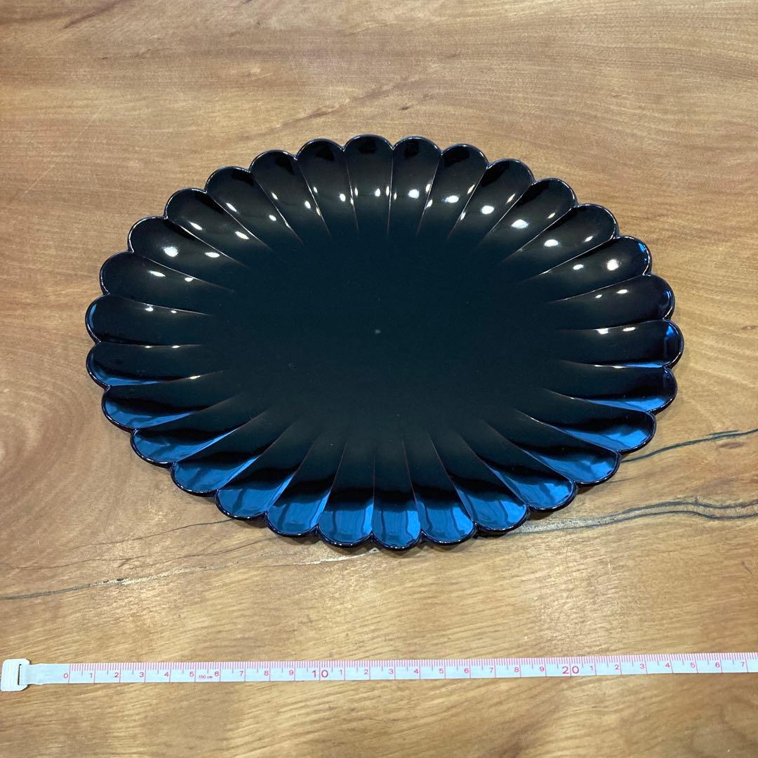 粂治郎/越前漆器/皿