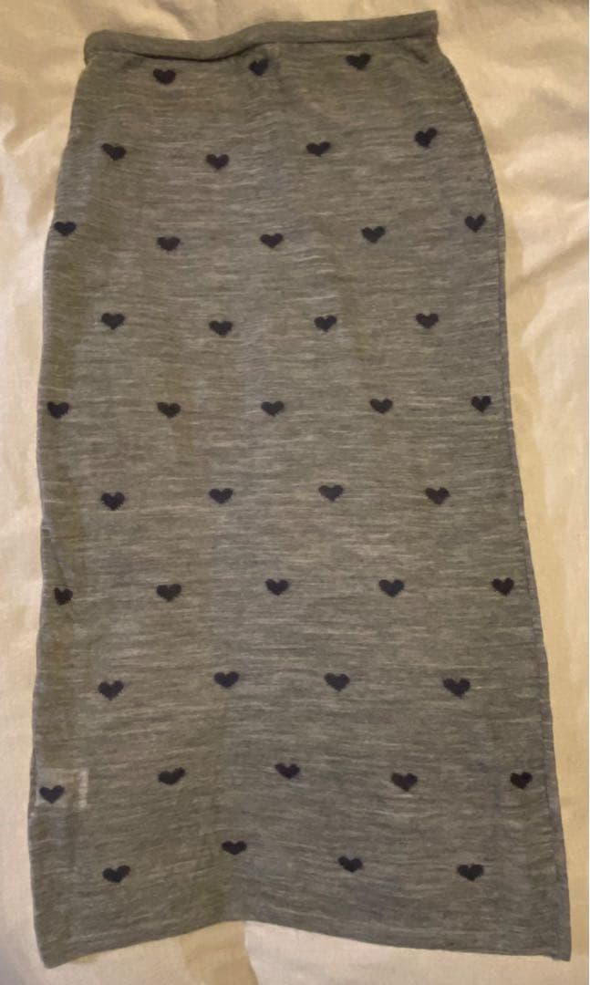 NKNIT ンニット アルパカシアーニット　スカート　♡グレー