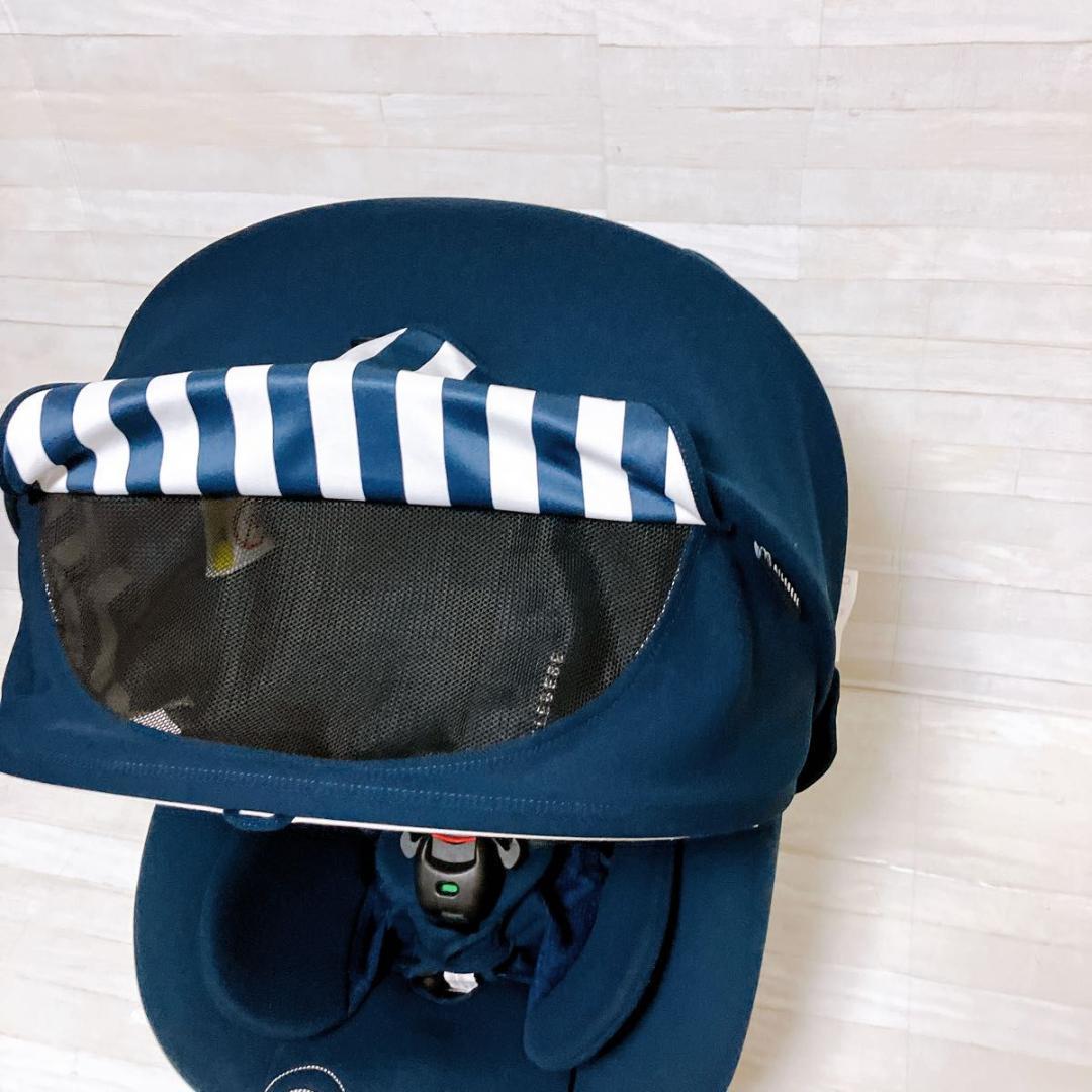 エールべべ クルット5 Oui ISOFIX ネイビー チャイルドシート 新生児