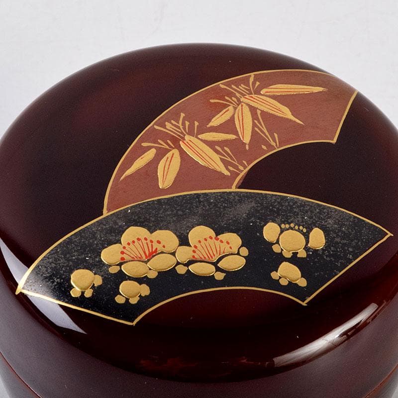 茶道具 雅康作 松竹梅蒔絵 平棗 共布共箱 V 8818 - メルカリ