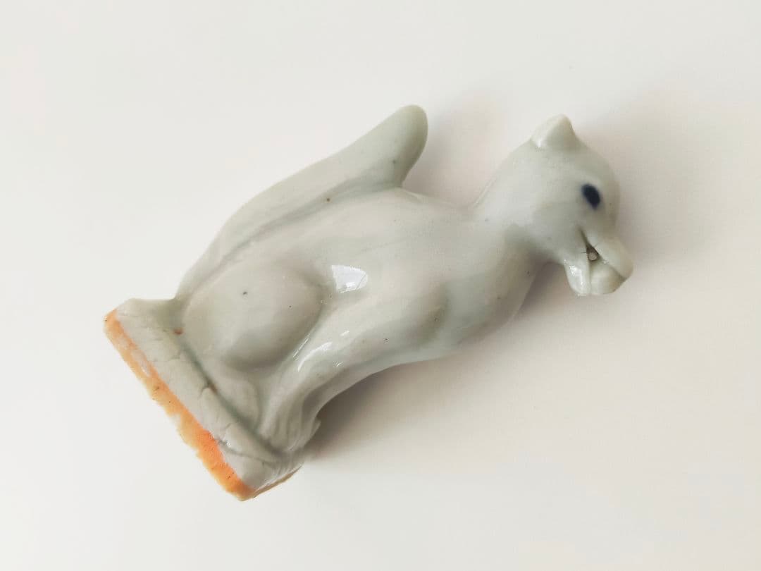 ラスト1体 白磁、 陶器の稲荷、狐 仏教美術 奉納、御深井焼 古伊万里