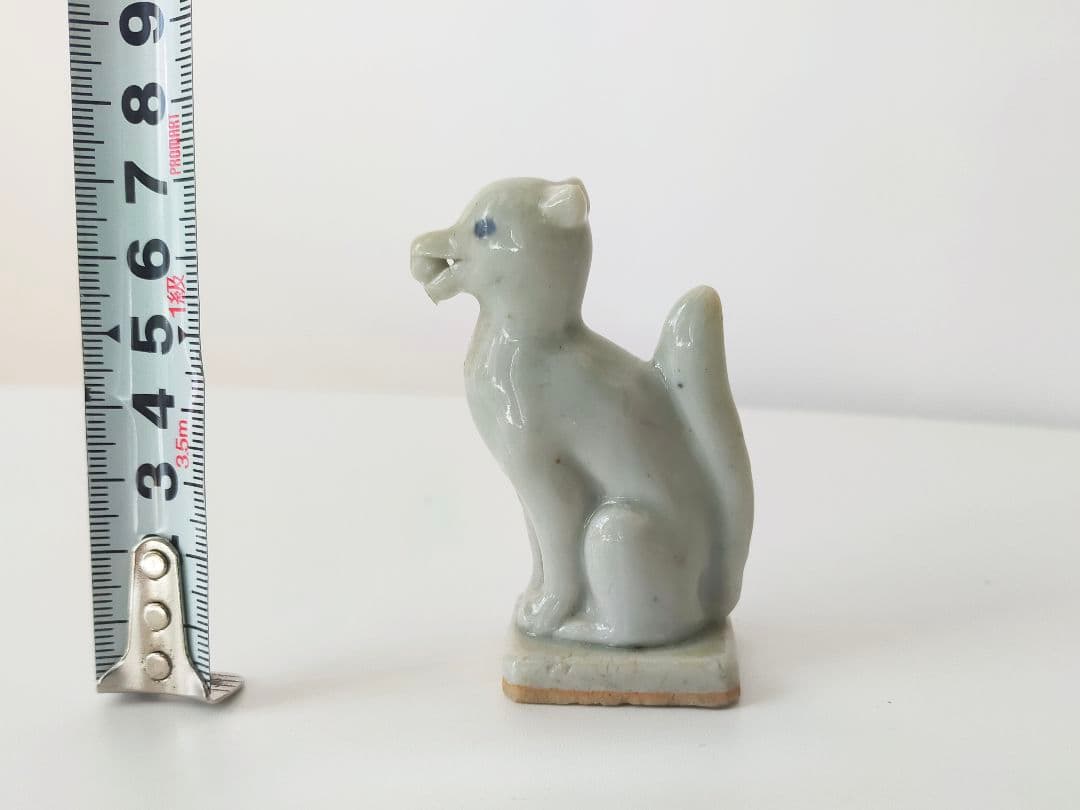 ラスト1体 白磁、 陶器の稲荷、狐 仏教美術 奉納、御深井焼 古伊万里