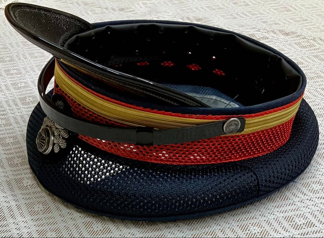 当時物 国鉄 助役制帽◆鉄道 帽子 3号形◆日本国有鉄道 記名あり そ