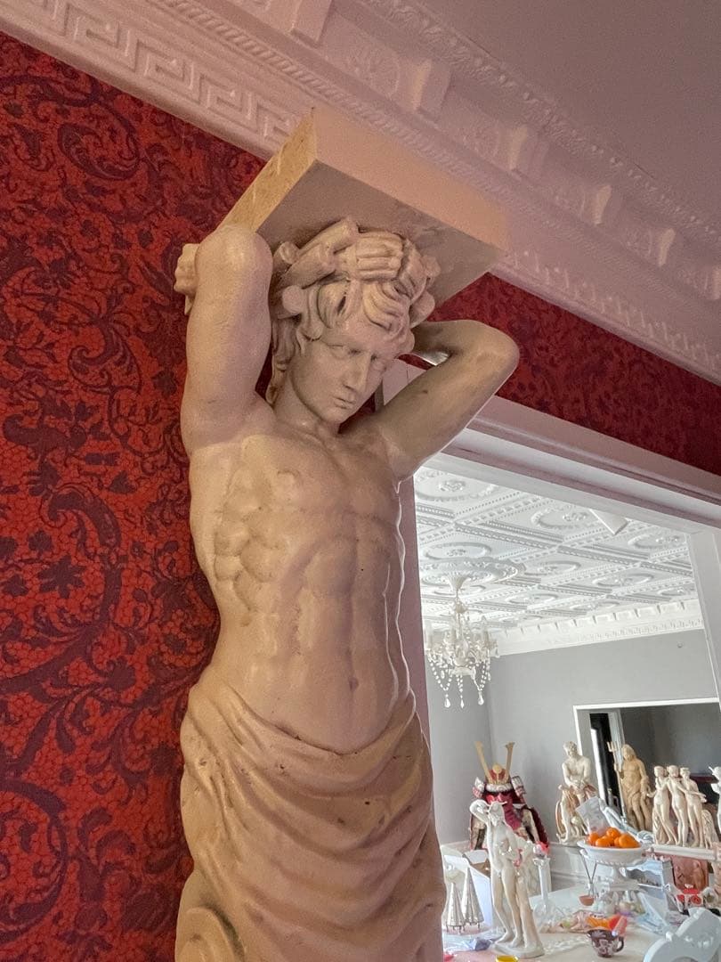 永冨一伸 在銘 木彫 開眼福子 干支 鼠 水瓶 曲玉 一刀彫 置物 共箱 縁起物