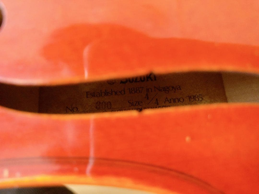 現状品　SUZUKI バイオリン No.300 4/4 Anno 1985