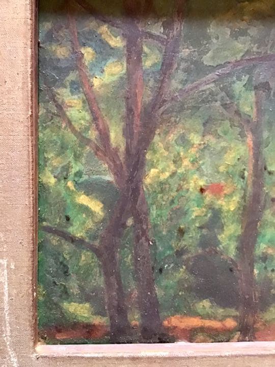 小栗美二 油彩画 / 満州映画協会 ＼黒田清輝 岡田三郎助 溝口健二