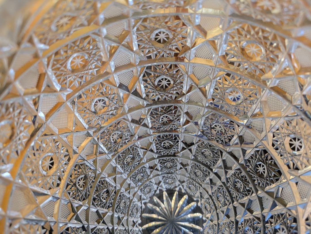 ガラス工芸 クリスタル 花瓶 ボヘミアン ボヘミアガラス フラワー