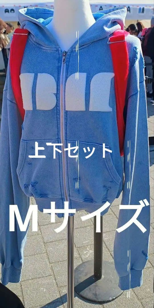 BABYMONSTER ベビモンソウルコンスウェットスカイブルーM