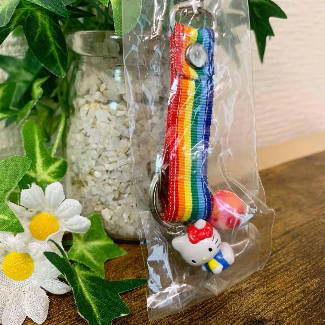 ★激レア★サンリオ　ハローキティ リンゴ　レインボーキーホルダー　2001年製