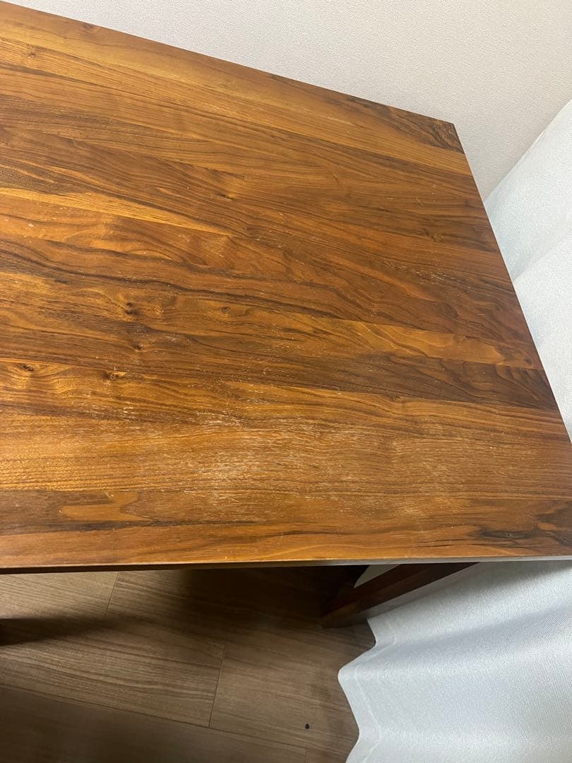 ［廃盤・稀少・送料込］無印良品　無垢材テーブル　ウォールナット　幅８０ｃｍ