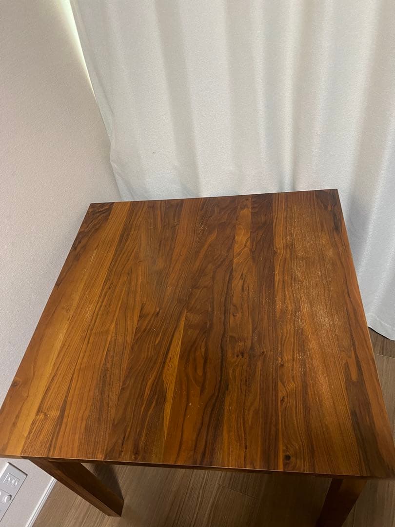 ［廃盤・稀少・送料込］無印良品　無垢材テーブル　ウォールナット　幅８０ｃｍ