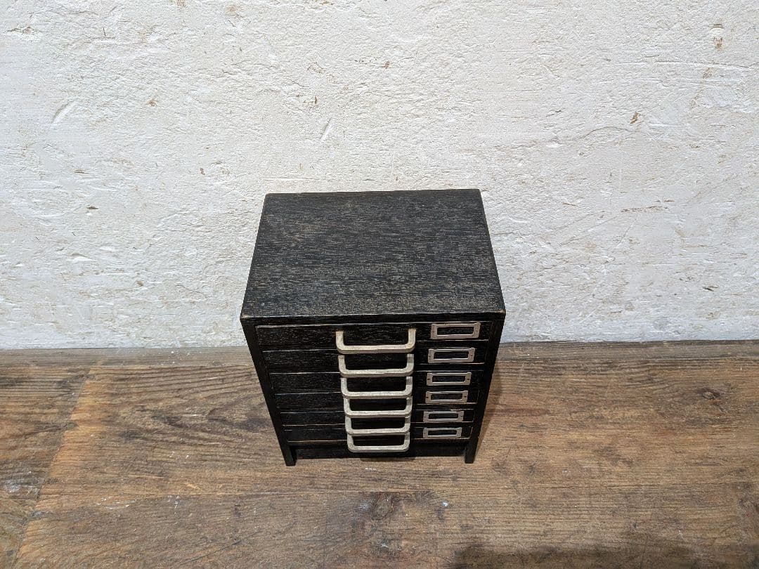 1114 ビンテージ 収納6杯 小引き出し 小物入れ 工業系 ケース レトロ