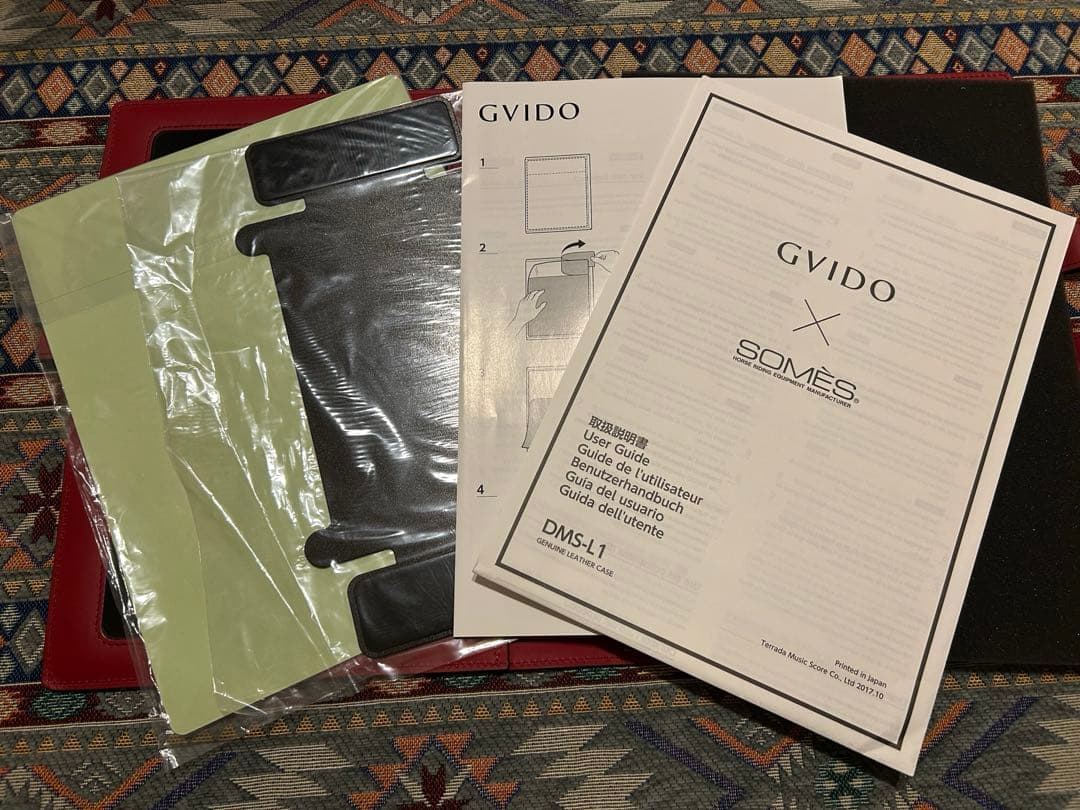 GVIDO 新品牛革カバー/フィルム、スライダー付き